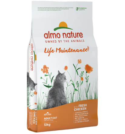 Almo Nature Life Maintenance con Pollo Fresco Crocchette Per Gatti Adulti