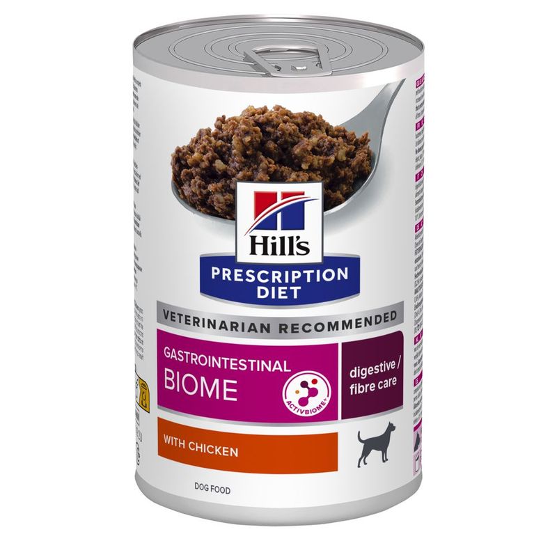 Hill's Gastrointestinal Biome Spezzatino di Pollo e Verdure 354 Grammi Cibo Umido per Cani con Problemi Gastrointestinali - 12 lattine