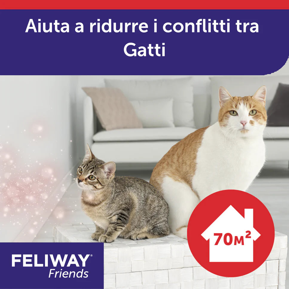 Feliway Friends Ceva Vetem 3 Ricariche Per Gatti e Gattini - Durata 90 Giorni