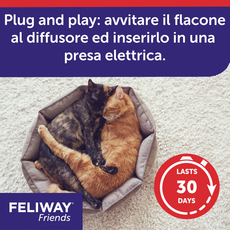 Feliway Friends Ceva Vetem 3 Ricariche Per Gatti e Gattini - Durata 90 Giorni