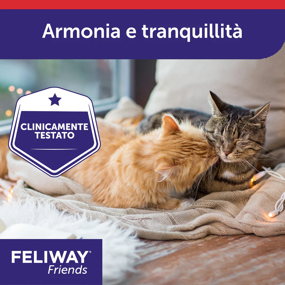 Feliway Friends Ceva Vetem 3 Ricariche Per Gatti e Gattini - Durata 90 Giorni