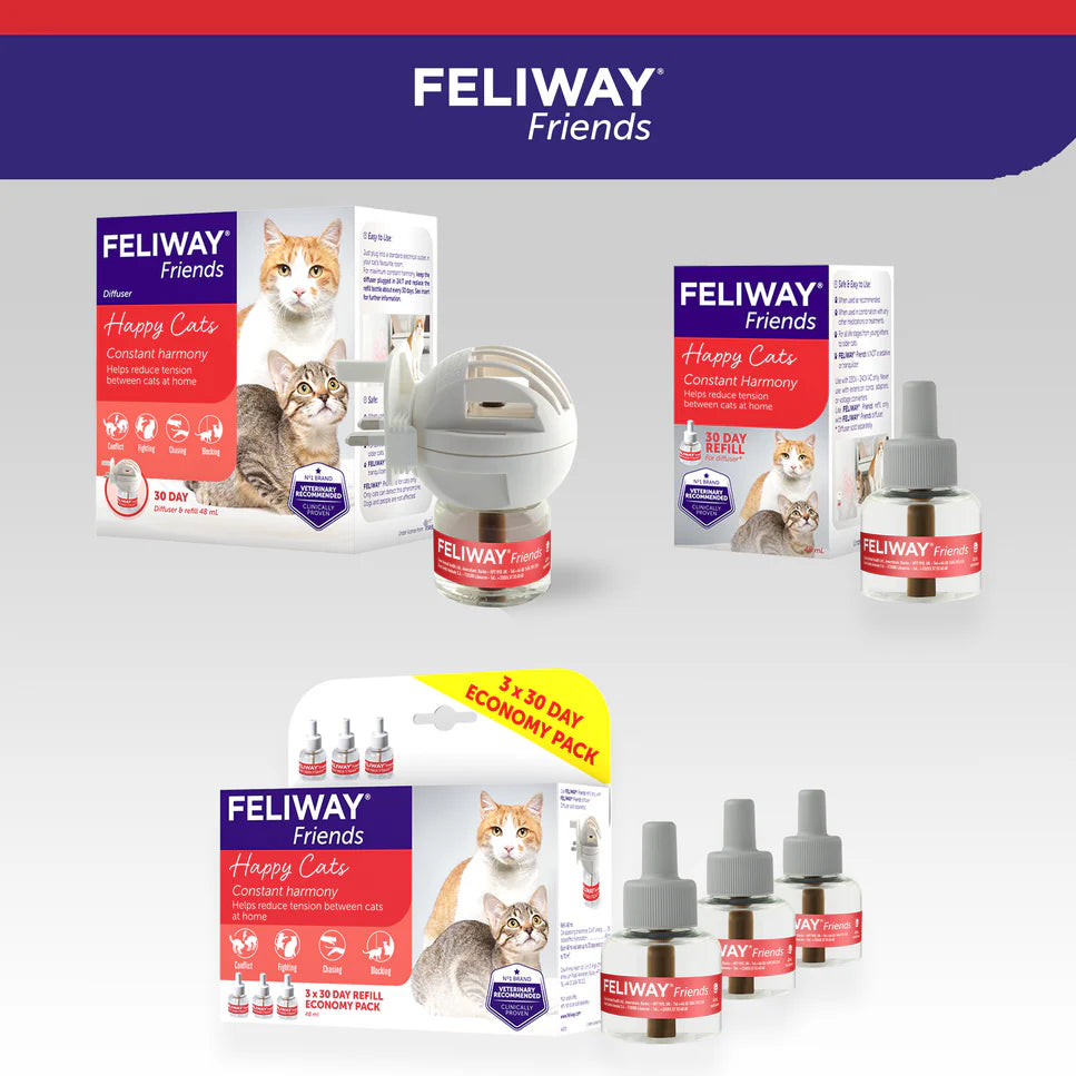 Feliway Friends Ceva Vetem 3 Ricariche Per Gatti e Gattini - Durata 90 Giorni