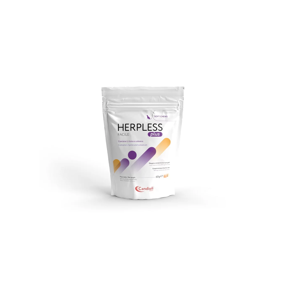 Candioli Herpless Facile Plus Bocconcini 60 Grammi per Gatti