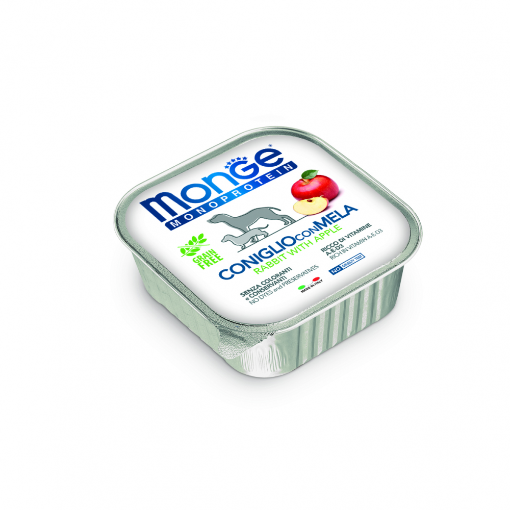 Monge Monoproteico Adult 150 Grammi Paté Con Frutta Per Cani Adulti - 6 Vaschette