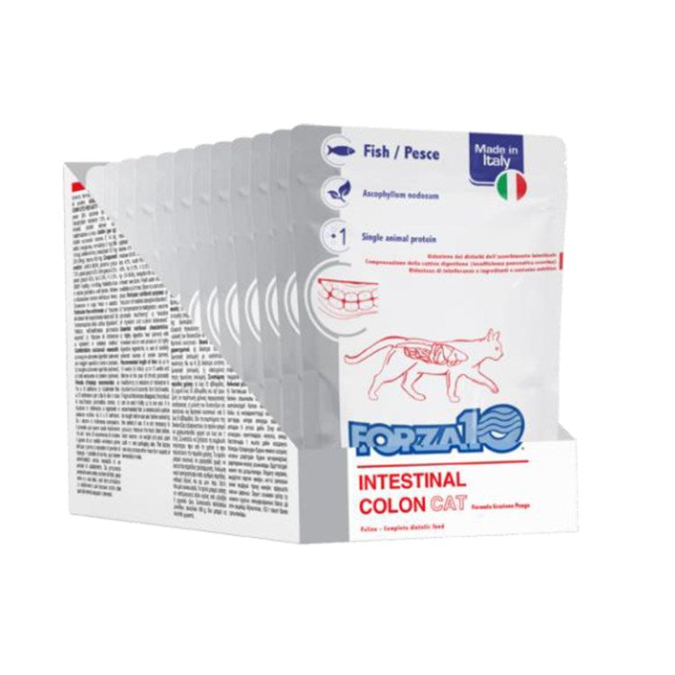 Forza 10 Intestinal Colon 100 grammi Con Pesce Per Gatti Adulti - 12 Bustine