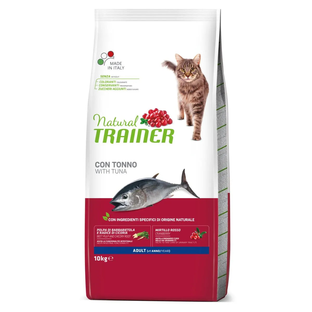 Natural Trainer Adult Cibo Secco Con Tonno Per Gatti Adulti