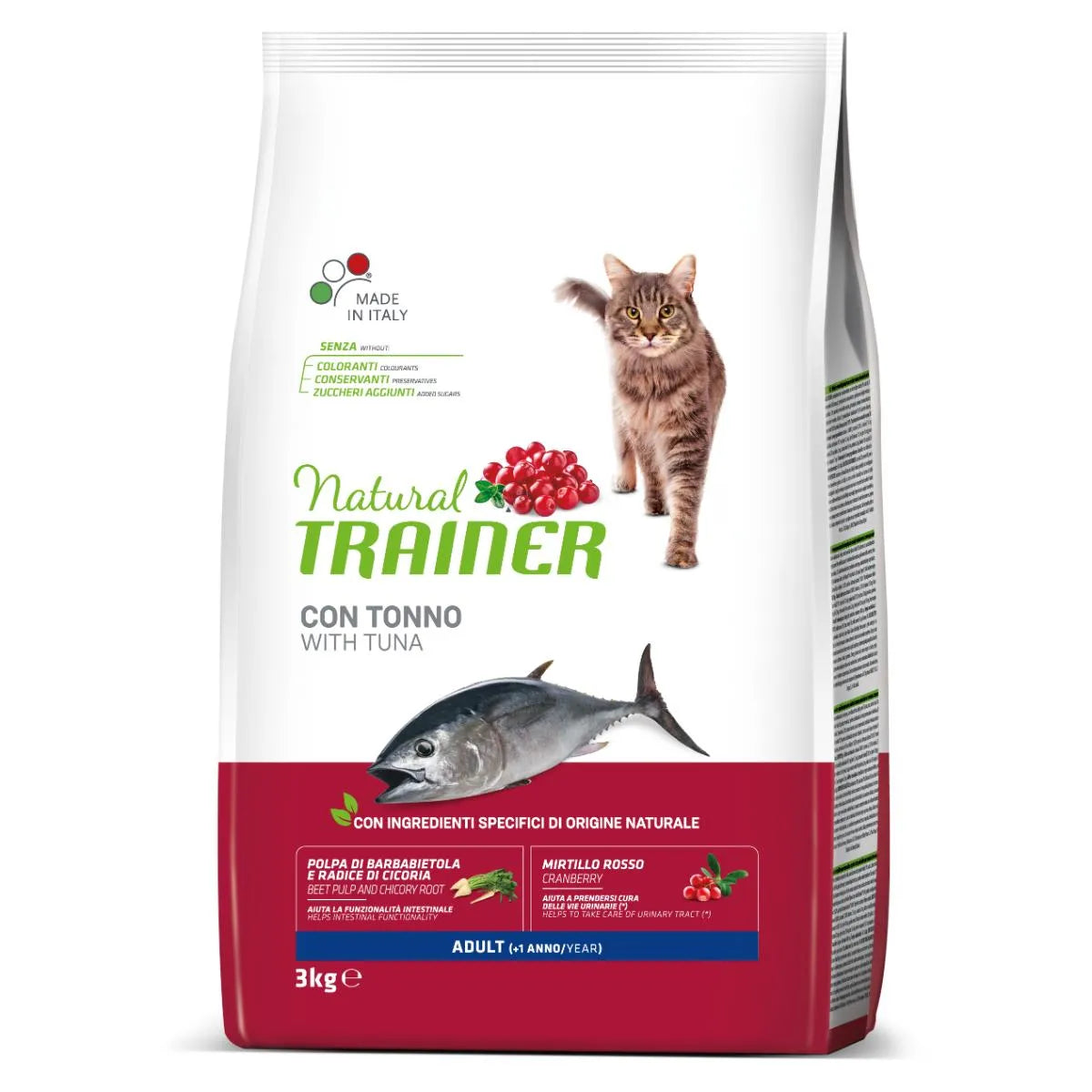 Natural Trainer Adult Cibo Secco Con Tonno Per Gatti Adulti