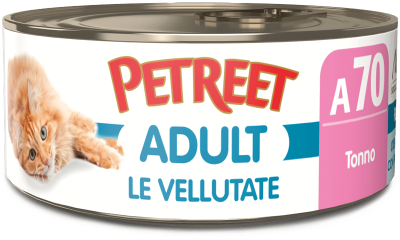 Petreet Adult Le Vellutate Per Gatti Adulti - 24 Lattine x 70 Grammi