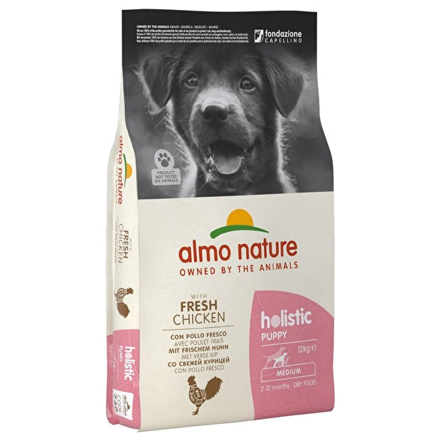 Almo Nature Puppy Holistic 12 kg Crocchette Con Pollo Per Cuccioli