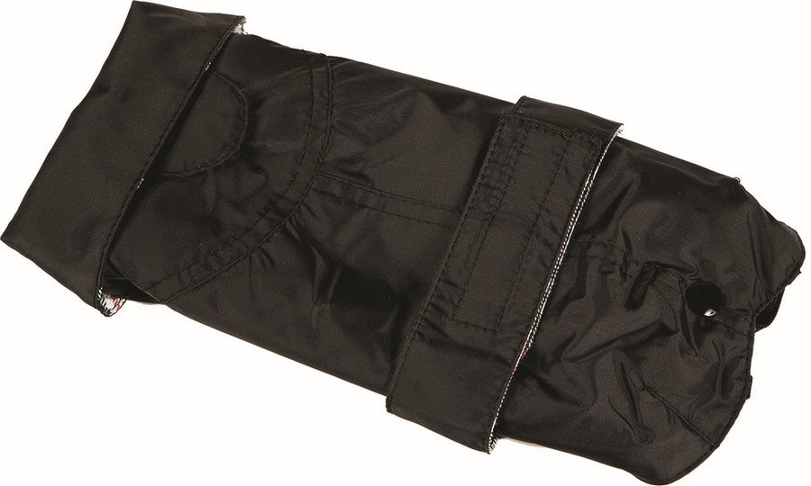 Fashion Dog Cappotto Impermeabile Nero per Cani e Cuccioli