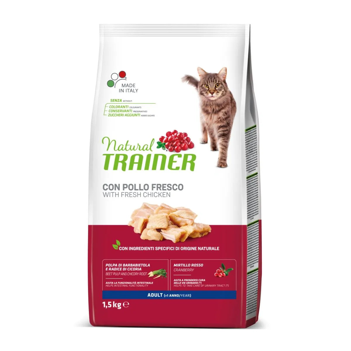 Natural Trainer Adult Cibo Secco Con Pollo Per Gatti Adulti