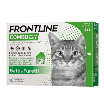 Frontline Combo per Gatti e Furetti Antipulci e Antizecche Spot on