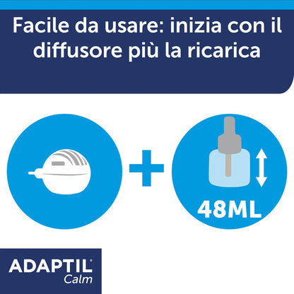 Adaptil Calm Ceva Vetem Diffusore Con Ricarica Per Cani e Cuccioli - Durata 30 Giorni