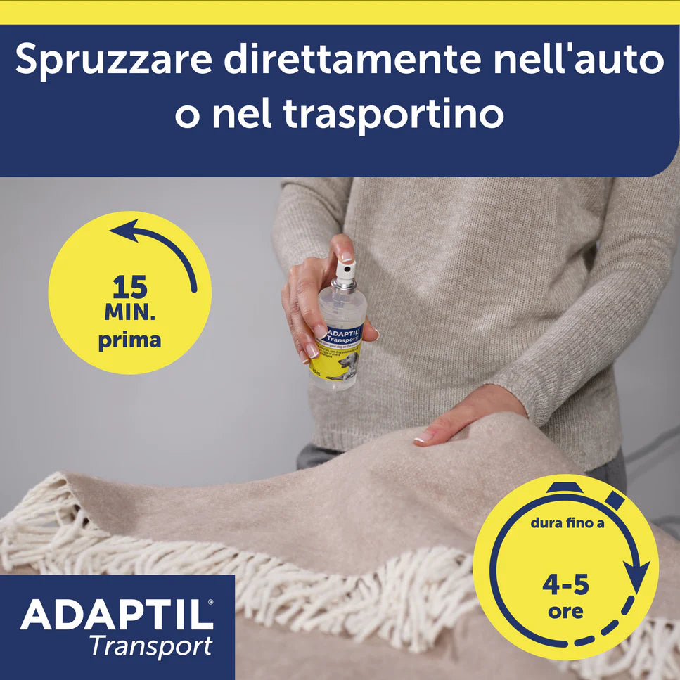 Adaptil Transport Spray 60 ml Ceva Vetem Per Cani e Cuccioli