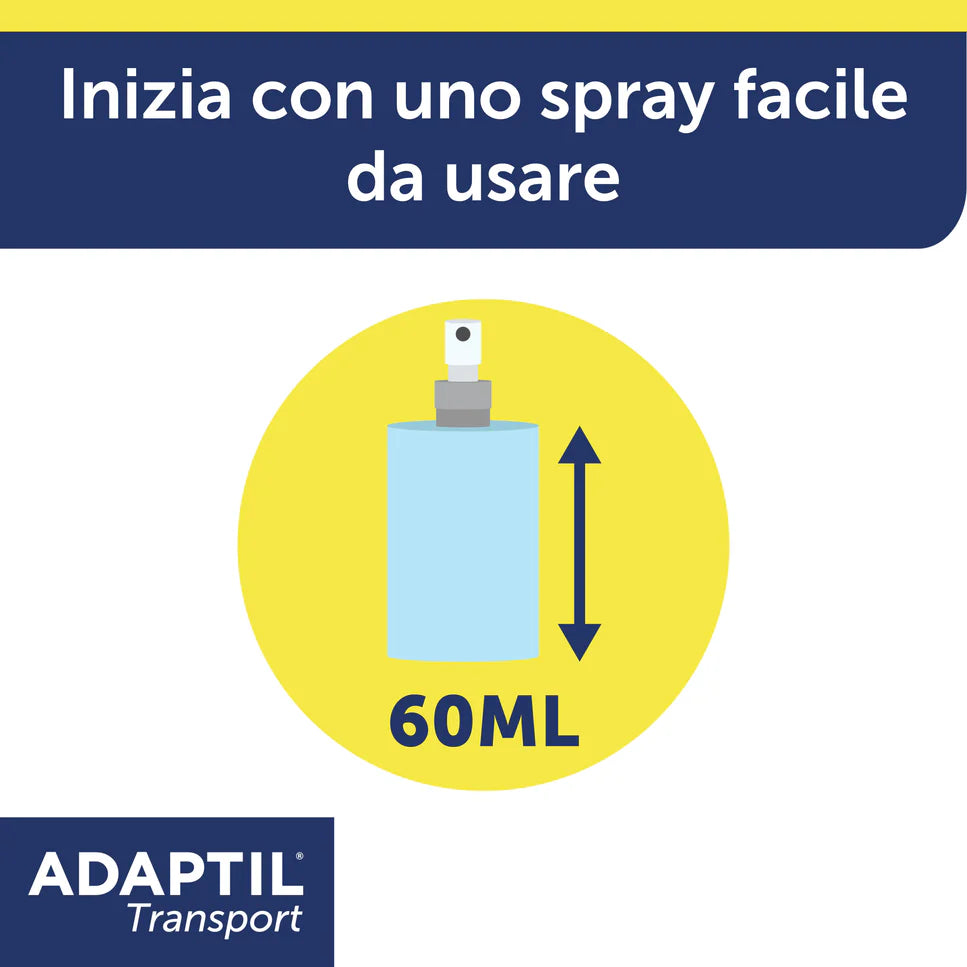 Adaptil Transport Spray 60 ml Ceva Vetem Per Cani e Cuccioli
