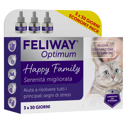 Feliway Optimum Ceva Vetem 3 Ricariche Per Gatti e Gattini - Durata 90 Giorni