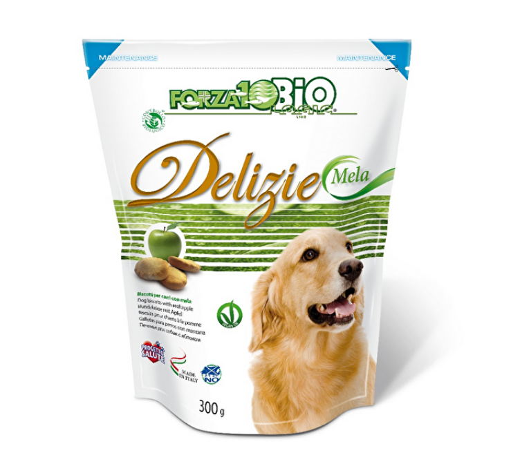 Forza 10 Delizie Bio Mela 300 Grammi Snack per Cani