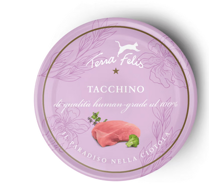 Terra Felis Cibo Umido Per Gatti Adulti 80 Grammi Con Tacchino