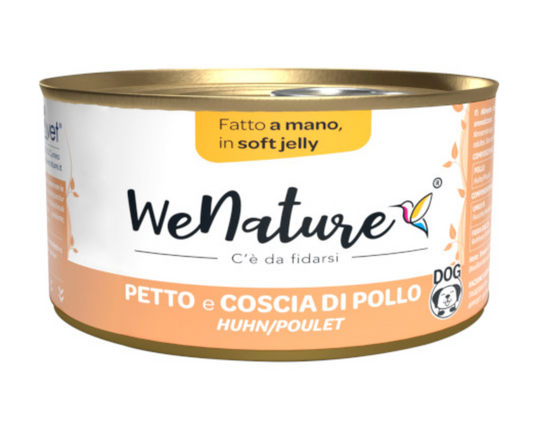 We Nature Lattina 150 Grammi In Jelly Per Cani Adulti - Petto e Coscia Di Pollo