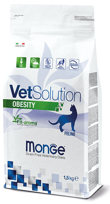 Monge VetSolution Obesity 1,5 kg Cibo Secco per Gatti Adulti