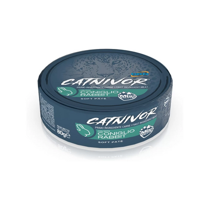 DRN Catnivor Cibo Umido Per Gatti Adulti -  6 Lattine da 80 Grammi