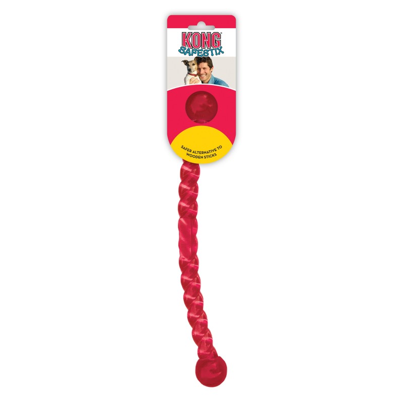 Kong Safestix Giocattolo Flessibile Tira e Riporta per Cani 30 cm