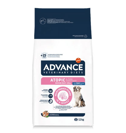 Advance Atopic Con Trota 12 kg Medium Maxi - Crocchette Per Cani Adulti