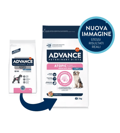 Advance Atopic Con Trota 12 kg Medium Maxi - Crocchette Per Cani Adulti