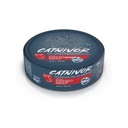 DRN Catnivor Cibo Umido Per Gatti Adulti -  6 Lattine da 80 Grammi