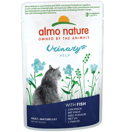 Almo Nature Urinary Help Cibo Umido Per Gatti Adulti - 6 Buste x 70 Grammi