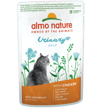 Almo Nature Urinary Help Cibo Umido Per Gatti Adulti - 6 Buste x 70 Grammi