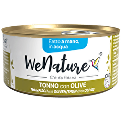 We Nature in Acqua 85 Grammi Cibo Umido per Gatti Adulti - 6 lattine