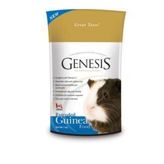 Genesis Guinea Pig Food 1 kg Alimento Completo Per Cavie, Porcellini d'India e Cincilla.
