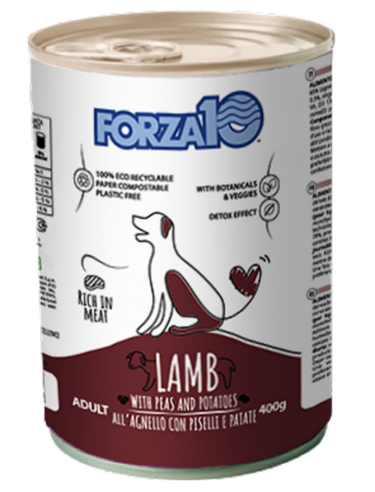 Forza 10 Manteinance 400 Grammi Cibo Umido per Cani Adulti di Tutte le Taglie - 6 Lattine