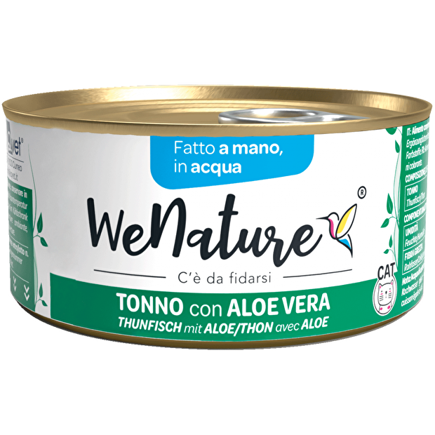 We Nature in Acqua 85 Grammi Cibo Umido per Gatti Adulti - 6 lattine