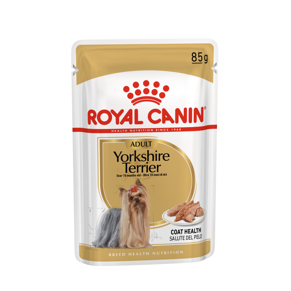 Royal Canin Yorkshire Terrier 85 Grammi Cibo Umido per Cani Adulti - 12 bustine