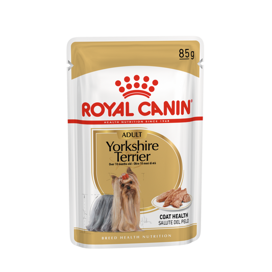 Royal Canin Yorkshire Terrier 85 Grammi Cibo Umido per Cani Adulti - 12 bustine