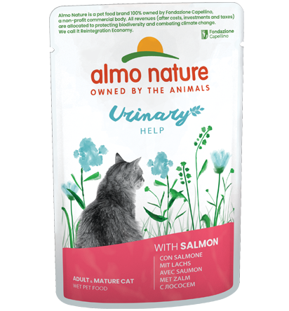 Almo Nature Urinary Help Cibo Umido Per Gatti Adulti - 6 Buste x 70 Grammi