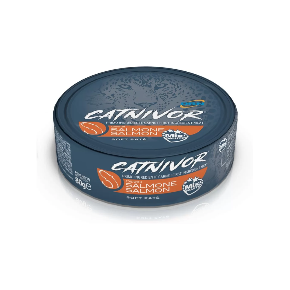 DRN Catnivor Cibo Umido Per Gatti Adulti -  6 Lattine da 80 Grammi