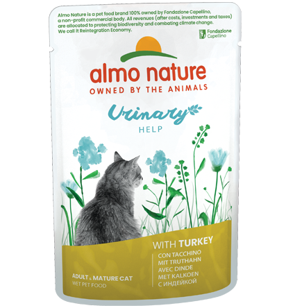 Almo Nature Urinary Help Cibo Umido Per Gatti Adulti - 6 Buste x 70 Grammi