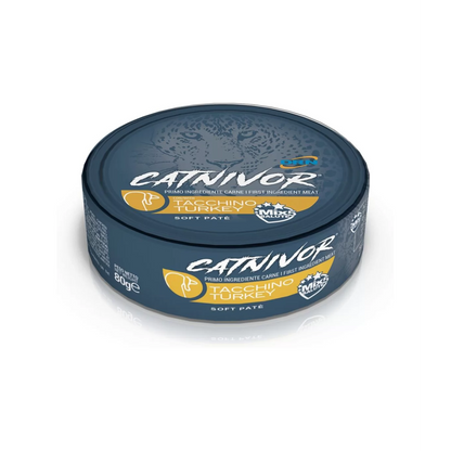 DRN Catnivor Cibo Umido Per Gatti Adulti -  6 Lattine da 80 Grammi