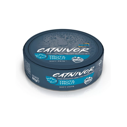 DRN Catnivor Cibo Umido Per Gatti Adulti -  6 Lattine da 80 Grammi