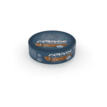 DRN Catnivor Cibo Umido Per Gatti Adulti -  6 Lattine da 80 Grammi