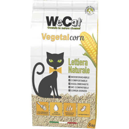 We Cat Vegetal Lettiera Al Mais per Gatti e Gattini